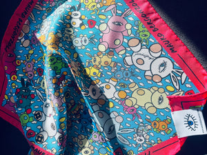 Pochette “Magic Bunny Explosion” silk pocket scarf