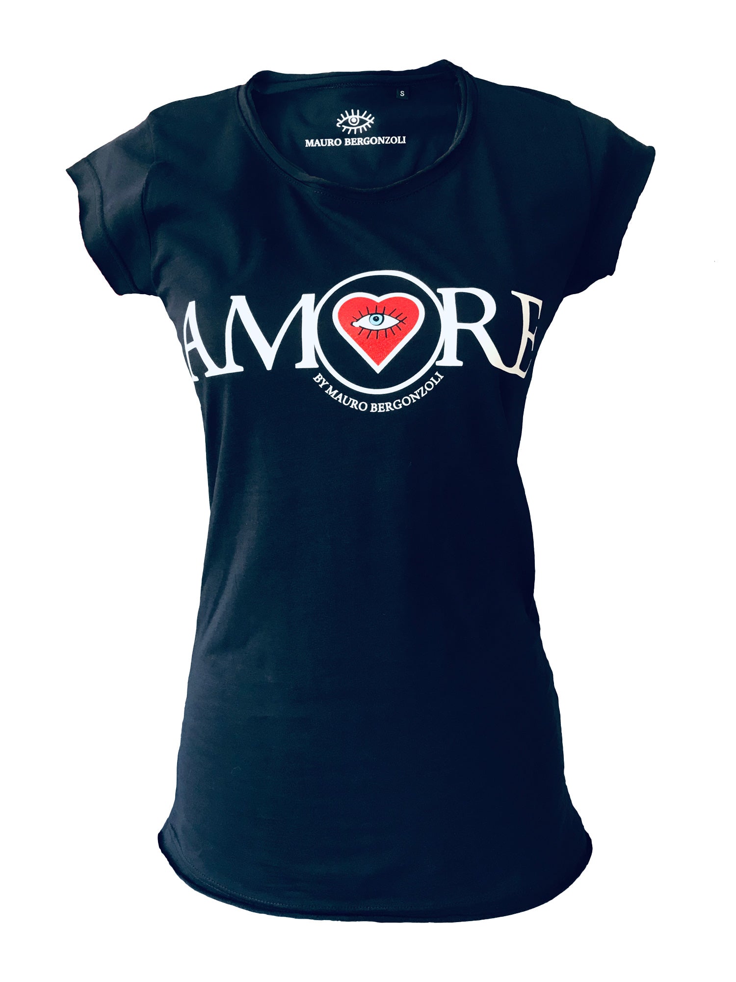 T-Shirt in Colour Navy - AMORE by Mauro Bergonzoli